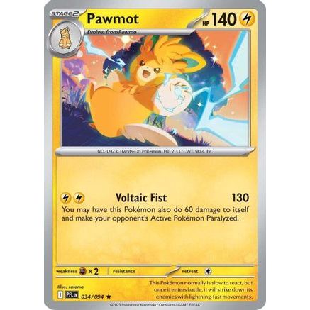 Pawmot 34 - ME02 Phantasmal Flames Reverse Holofoil