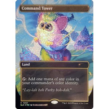 Command Tower (7067) (Confetti Foil) (SLD-7067) - Secret Lair Drop Series Foil
