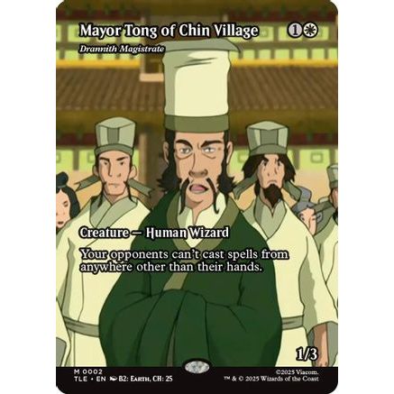 Mayor Tong of Chin Village - Drannith Magistrate (Borderless) (TLE-002) - Avatar: The Last Airbender: Eternal-Legal Foil