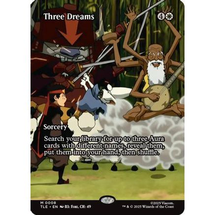 Three Dreams (Borderless) (TLE-008) - Avatar: The Last Airbender: Eternal-Legal