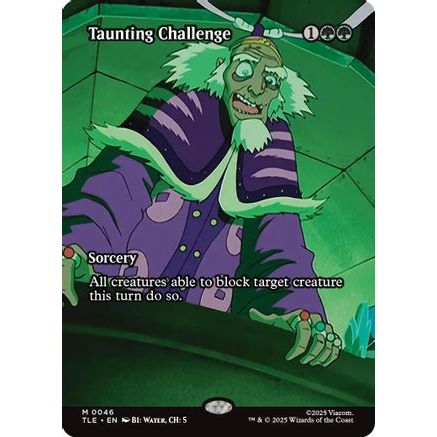 Taunting Challenge (Borderless) (TLE-046) - Avatar: The Last Airbender: Eternal-Legal Foil