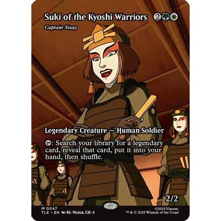 Suki of the Kyoshi Warriors - Captain Sisay (Borderless) (TLE-047) - Avatar: The Last Airbender: Eternal-Legal Foil