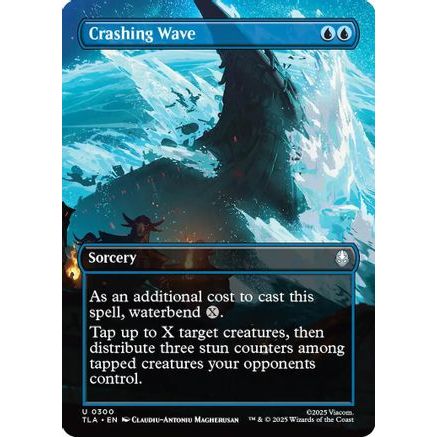 Crashing Wave (Borderless) (TLA-300) - Avatar: The Last Airbender Foil