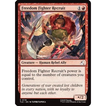 Freedom Fighter Recruit (TLE-118) - Avatar: The Last Airbender: Eternal-Legal Foil