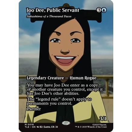 Joo Dee, Public Servant - Sakashima of a Thousand Faces (Borderless) (TLE-018) - Avatar: The Last Airbender: Eternal-Legal