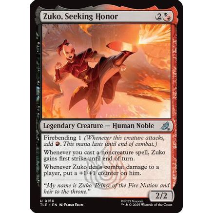 Zuko, Seeking Honor (TLE-150) - Avatar: The Last Airbender: Eternal-Legal Foil