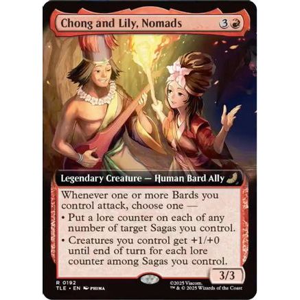 Chong and Lily, Nomads (Extended Art) (TLE-192) - Avatar: The Last Airbender: Eternal-Legal Foil