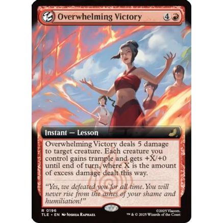 Overwhelming Victory (Extended Art) (TLE-196) - Avatar: The Last Airbender: Eternal-Legal Foil