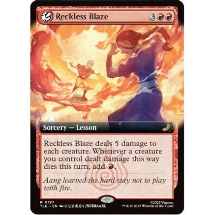 Reckless Blaze (Extended Art) (TLE-197) - Avatar: The Last Airbender: Eternal-Legal Foil