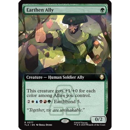 Earthen Ally (Extended Art) (TLA-377) - Avatar: The Last Airbender Foil