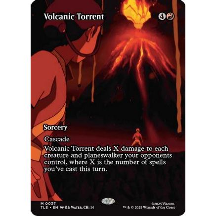 Volcanic Torrent (Borderless) (TLE-037) - Avatar: The Last Airbender: Eternal-Legal Foil