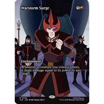 Warstorm Surge (Borderless) (TLE-038) - Avatar: The Last Airbender: Eternal-Legal