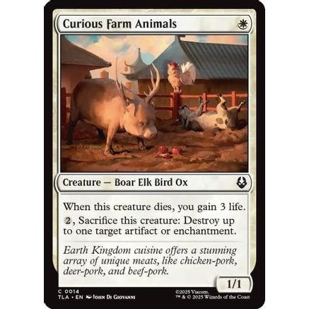 Curious Farm Animals (TLA-014) - Avatar: The Last Airbender Foil