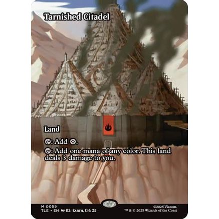 Tarnished Citadel (Borderless) (TLE-059) - Avatar: The Last Airbender: Eternal-Legal Foil
