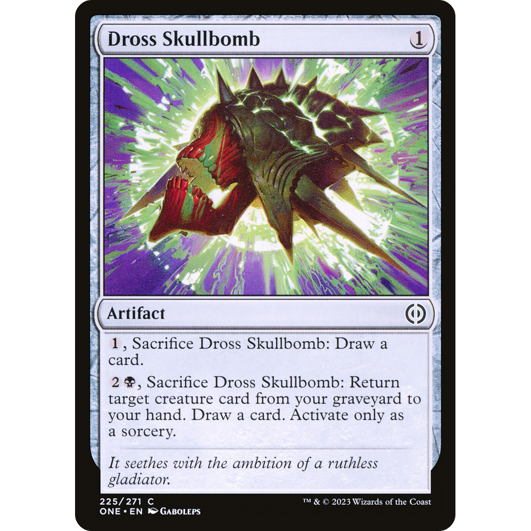 Dross Skullbomb (ONE-225) - Phyrexia: All Will Be One Foil