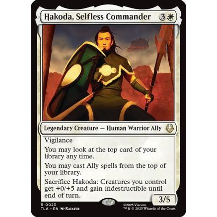 Hakoda, Selfless Commander (TLA-023) - Avatar: The Last Airbender Foil