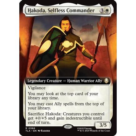 Hakoda, Selfless Commander (Extended Art) (TLA-366) - Avatar: The Last Airbender
