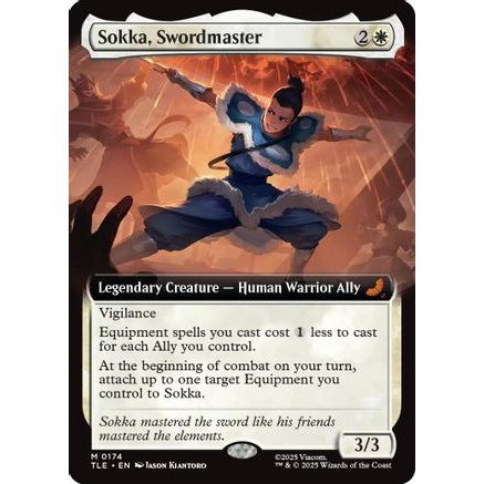 Sokka, Swordmaster (Extended Art) (TLE-174) - Avatar: The Last Airbender: Eternal-Legal Foil