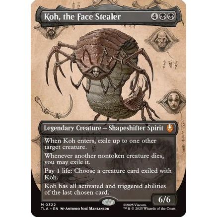 Koh, the Face Stealer (Borderless) (TLA-322) - Avatar: The Last Airbender