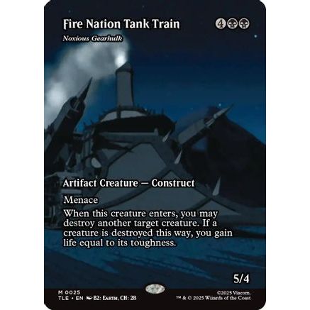 Fire Nation Tank Train - Noxious Gearhulk (Borderless) (TLE-025) - Avatar: The Last Airbender: Eternal-Legal Foil