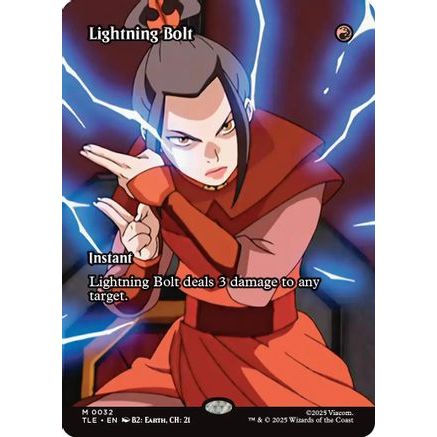 Lightning Bolt (Borderless) (TLE-032) - Avatar: The Last Airbender: Eternal-Legal