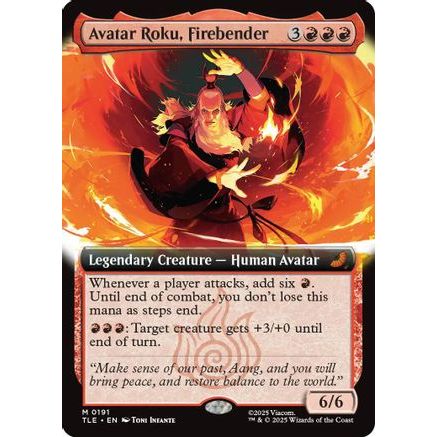 Avatar Roku, Firebender (Extended Art) (TLE-191) - Avatar: The Last Airbender: Eternal-Legal