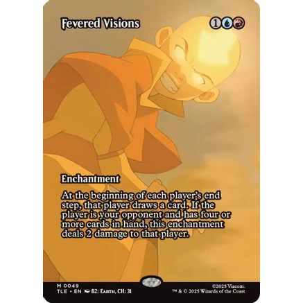 Fevered Visions (Borderless) (TLE-049) - Avatar: The Last Airbender: Eternal-Legal Foil