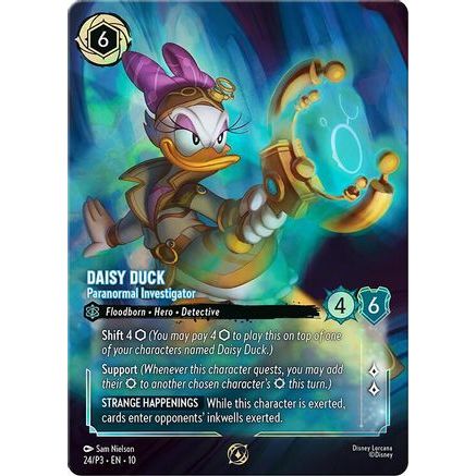 Daisy Duck - Paranormal Investigator (Store Championship) (24) - Disney Lorcana Promo Cards Holofoil