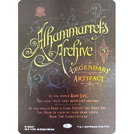 Alhammarret's Archive (SLC-027) - Secret Lair Countdown Kit Foil