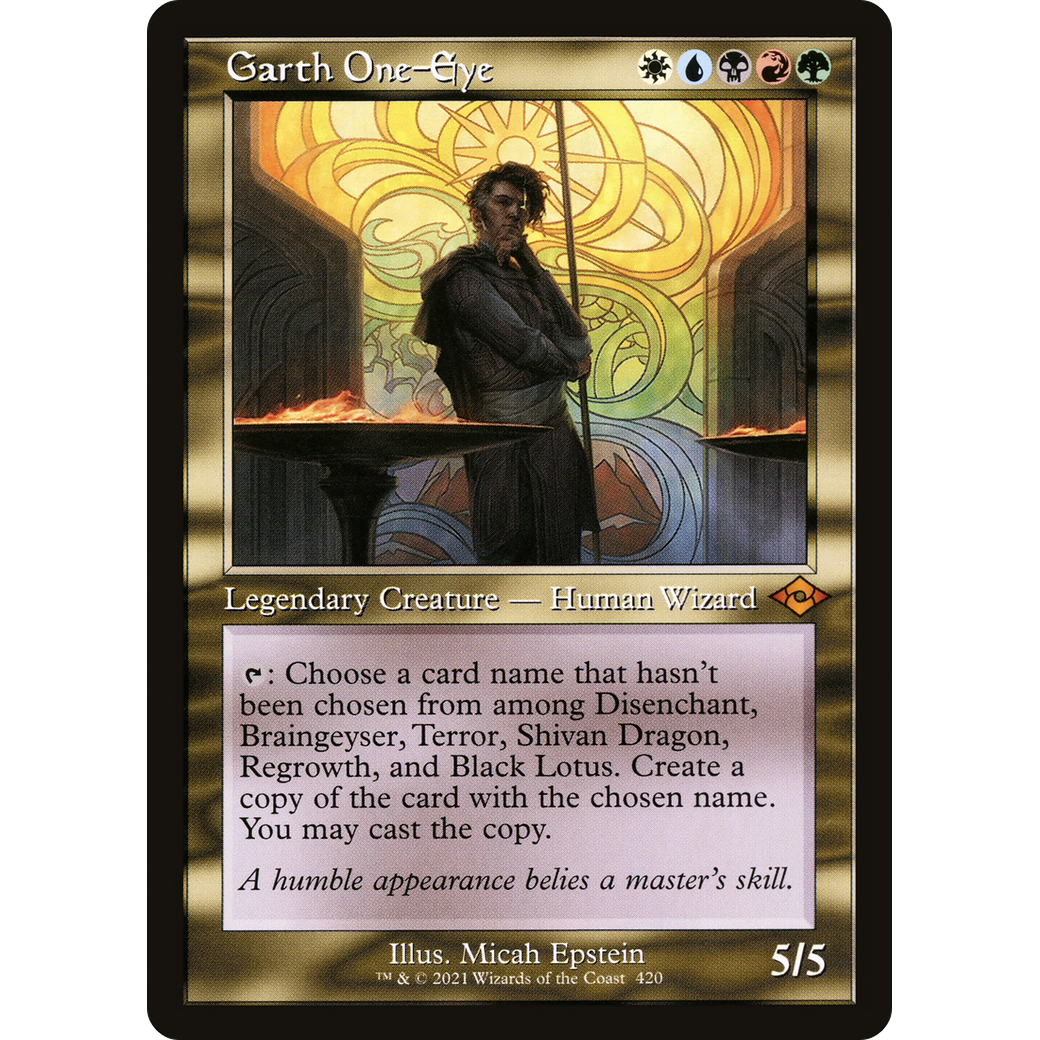 Garth One-Eye (Retro Frame) (MH2-420) - Modern Horizons 2 Foil