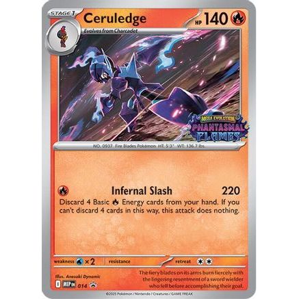 Ceruledge (Prerelease) 14 - ME Mega Evolution Promo Holofoil