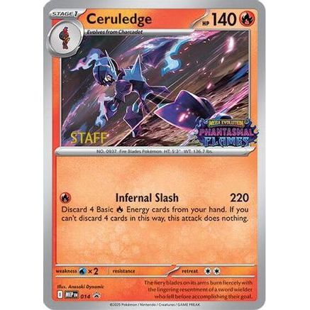 Ceruledge (Prerelease) [Staff] 14 - ME Mega Evolution Promo Holofoil