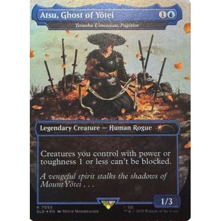 Atsu, Ghost of Yotei - Tetsuko Umezawa, Fugitive (Rainbow Foil) (SLD-7055) - Secret Lair Drop Series Foil
