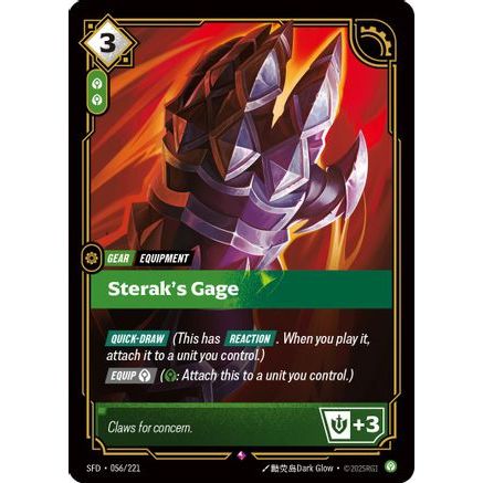 Sterak's Gage (056/221) - Spiritforged Foil