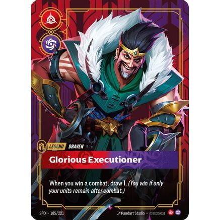 Draven - Glorious Executioner (185/221) - Spiritforged Foil