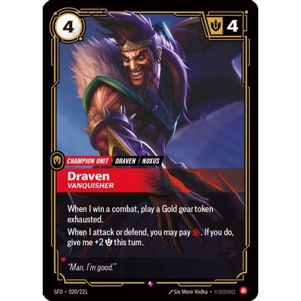 Draven - Vanquisher (020/221) - Spiritforged Foil