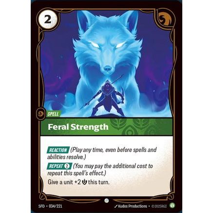 Feral Strength (034/221) - Spiritforged Foil