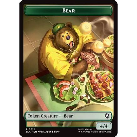 Bear // Food (0020) Double-Sided Token (TLA-12 // 20) - Avatar: The Last Airbender