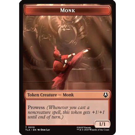 Monk // Food (0021) Double-Sided Token (TLA-10 // 21) - Avatar: The Last Airbender