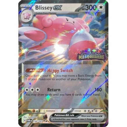 Blissey ex (Twilight Masquerade Stamped) 134 - Miscellaneous Cards & Products Holofoil