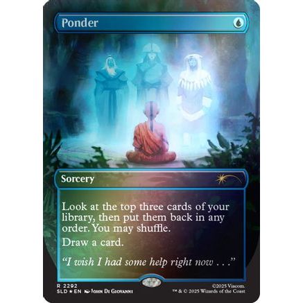 Ponder (2292) (Rainbow Foil) (SLD-2292) - Secret Lair Drop Series Foil