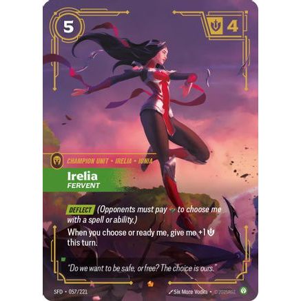 Irelia - Fervent (057/221) - Spiritforged Foil