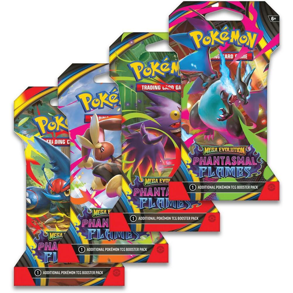 Pokemon TCG: Mega Evolution: Phantasmal Flame: Sleeved Booster Blister [Various Styles]