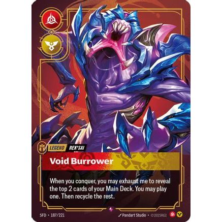 Rek'sai - Void Burrower (187/221) - Spiritforged Foil