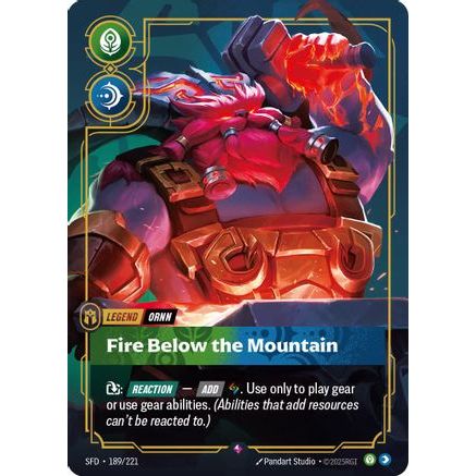 Ornn - Fire Below the Mountain (189/221) - Spiritforged Foil