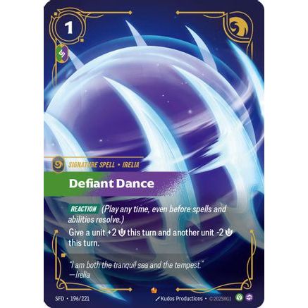 Defiant Dance (196/221) - Spiritforged Foil
