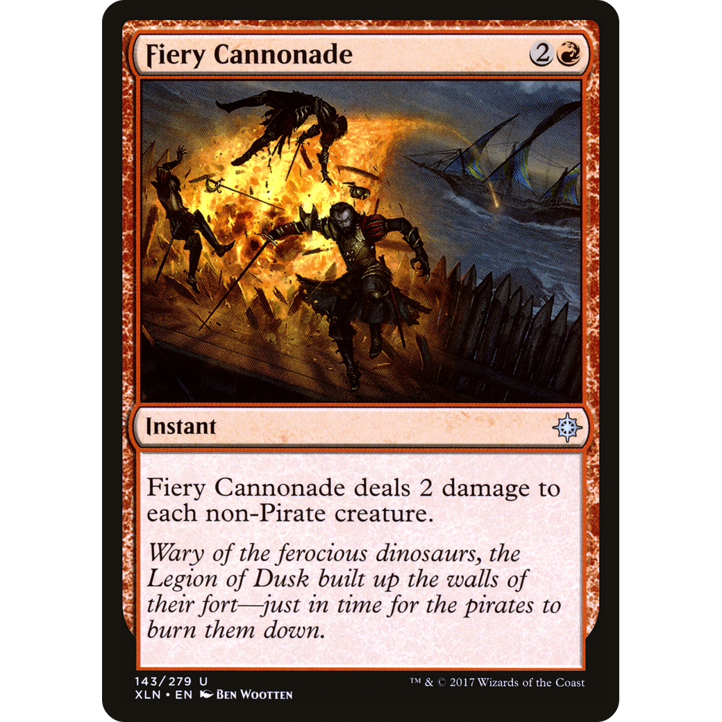 Fiery Cannonade (XLN-143) - Ixalan Foil