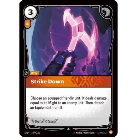 Strike Down (107/221) - Spiritforged Foil
