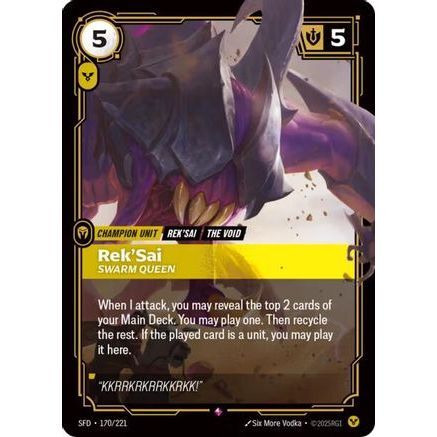 Rek'Sai - Swarm Queen (170/221) - Spiritforged Foil
