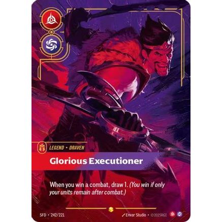 Draven - Glorious Executioner (Overnumbered) (242/221) - Spiritforged Foil